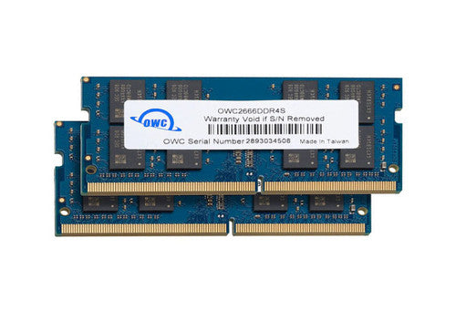 OWC 32GB (2 x 16GB) PC4-21300 DDR4 2666MHz SODIMMs ram memory upgrade OWC 32GB (2 x 16GB) PC4-21300 DDR4 2666MHz SODIMMs ram memory upgrade